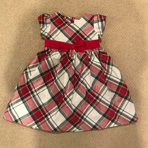 Gymboree 2T White & Red Plaid Dress